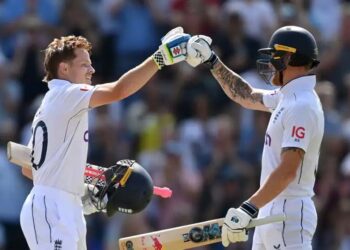 ناٹنگھم ٹسٹ میں ویسٹ انڈیز کے خلاف پہلے دن انگلینڈ کے 416 رن