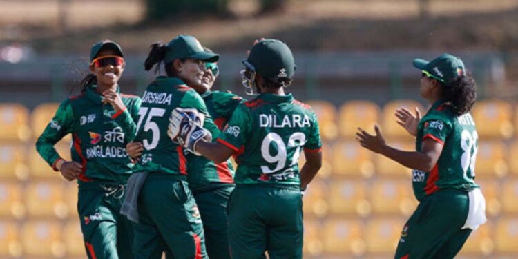 خواتین ایشیا کپ کے 11ویں میچ میںبنگلہ دیش نے ملیشیا کو 114 رنز سے شکست دی
