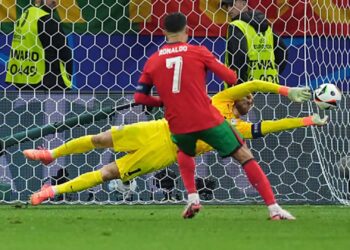 پرتگال سلووینیا کو پنالٹی شوٹ آؤٹ میں شکست دے کرکوارٹر فائنل میں