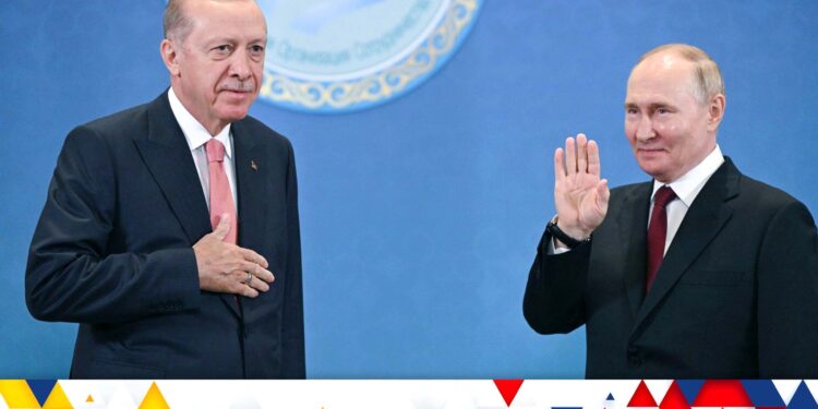 پوتن اور اردوغان نے یوکرین روس جنگ کی موجودہ صورتحال پر تبادلہ خیال کیا