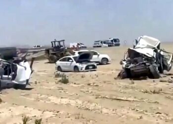 سعودی عرب:  سڑک حادثے میں کم سے کم چار افراد جاں بحق اور 23 زخمی
