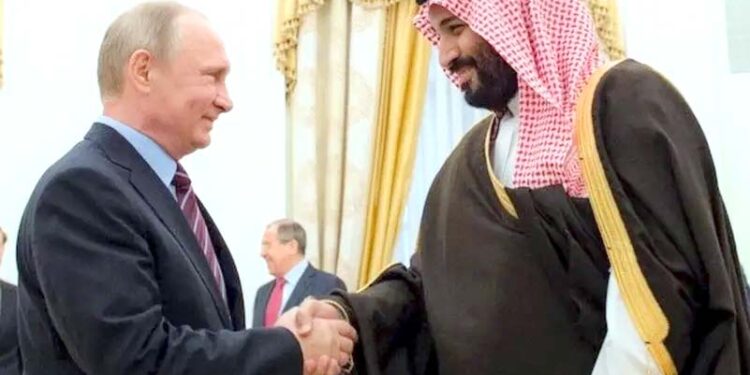 سعودی ولی عہد کا روسی صدر کو ٹیلی فون ، دو طرفہ تعلقات میں پیش رفت پر بات چیت
