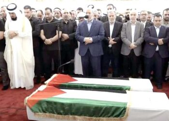 اسماعیل ہنیہ شہید کی قطر میں نماز جنازہ ادا، رقت آمیز مناظر