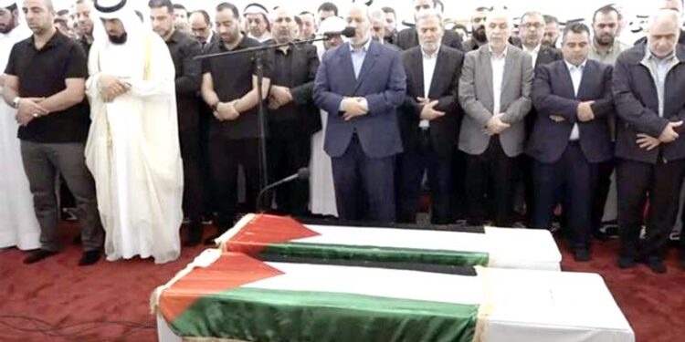 اسماعیل ہنیہ شہید کی قطر میں نماز جنازہ ادا، رقت آمیز مناظر