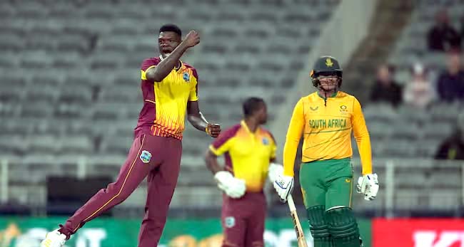 ٹی ٹوئنٹی :ویسٹ انڈیز نے جنوبی افریقہ کو 30 رن سے ہرایا