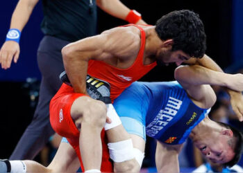 امن سہراوت کو فری اسٹائل 57 کلوگرام کے سیمی فائنل میں شکست