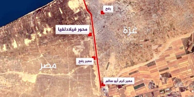 نیتن یاہو کی فلاڈلفی راہ داری پر نظر، اسرائیل کے پیش کردہ نقشے پر مصر چراغ پا