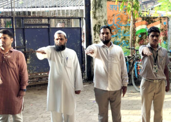 رفیع الدین فقیہ بوائز ہائی اسکول کے طلبہ نے سوچھتا پندھرواڑہ کے تحت صفائی قائم رکھنے کے متعلق لیا عہد