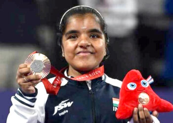 نتیا شری نے خواتین کے سنگلز ایس ایچ 6 زمرے کے بیڈمنٹن میچ میں کانسی کا تمغہ جیتا