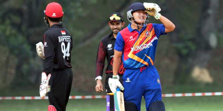 منگولیا نے دس رن پر آوٹ ہوکر بنایا ٹونٹی ٹونٹی کرکٹ کا سب سے کم اسکور