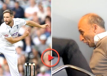 کرس ووکس کو اسپن بالنگ کرتے دیکھ کر کمنیٹر کرسی سے گِر گئے