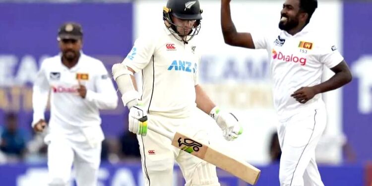 سری لنکا کے 602 رنز کے جواب میں نیوزی لینڈ محض 88 رنز پر آل آؤٹ