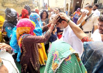 نصف درجن گاوں سے سینکڑوں لوگ انیلو و بی جے پی کو چھوڑ کر کانگریس میں ہوئے شامل