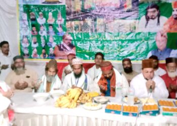 کانگریسی لیڈر ببن خاں کی رہائش گاہ پر محفل قل کا اہتمام کیا گیا