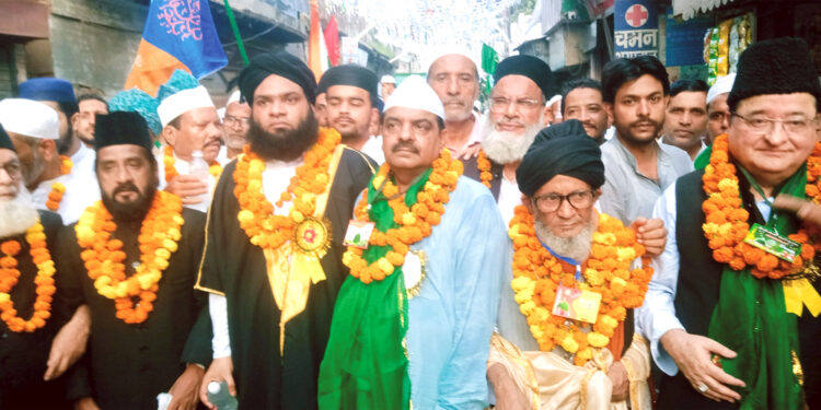 مرادآباد میں جلوس محمدی ؐجوش وخروش سے نکالاگیا