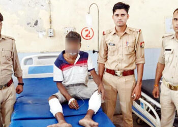 قتل کی واردات میں فرار بد معاشوں سے پولیس کی مڈبھیڑ