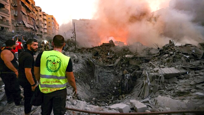 بیروت میں حزب اللہ کے انٹیلی جنس ہیڈکوارٹر پر اسرائیل کے فضائی حملے