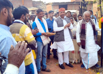 نالندہ:وزیر نے 91 لاکھ رقم سے تعمیر ہونے والی سڑک کا سنگ بنیاد رکھا