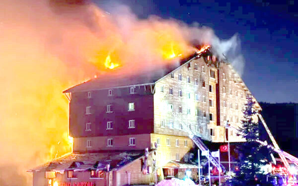 ترکیہ کے ہوٹل میں آگ بھڑک اُٹھی، 10 ہلاک، درجنوں زخمی