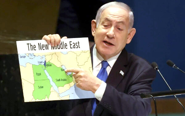 نیتن یاہو نے گریٹر اسرائیل کا نقشہ جاری کردیا، عرب دنیا میں کھلبلی