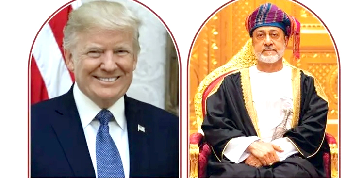 ٹرمپ کا عْمان کے سلطان سے رابطہ ، ایران کے ساتھ مذاکرات کے حوالے سے بات چیت