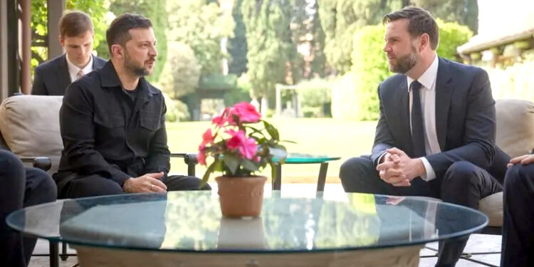 وہائٹ ہاؤس میں جھگڑے کے بعد امریکی نائب صدر اور خارجہ سکریٹری کی زیلنسکی سے ملاقات