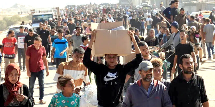 امریکی کمپنی فلسطینی خاندانوں میں خوراک تقسیم کر رہی ہے،نیتن یاہو کا خوراک تقسیم کے دوران کنٹرول کھودینے کا اعتراف