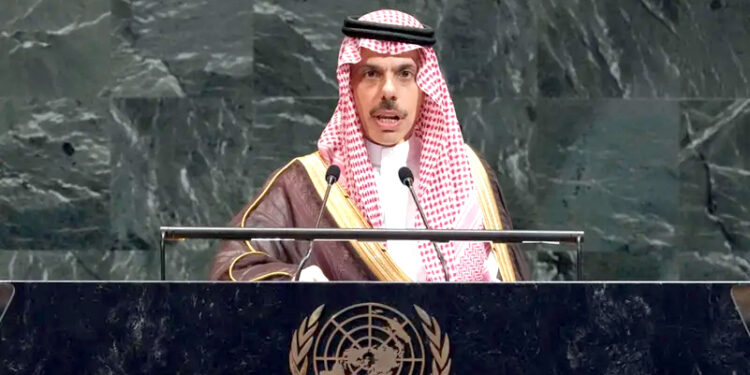 سعودی وزیر خارجہ نے دو ریاستی حل کانفرنس اعلامیے کی توثیق کردی