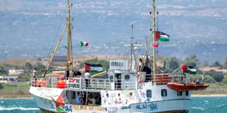 اٹلی سے غزہ کیلئے امدادی سامان لے کر’حنظلہ‘ نامی کشتی روانہ