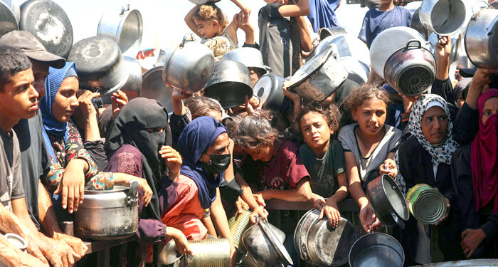 بھوک کی شدت سے مزید 10 فلسطینی شہید