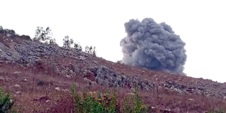 اسرائیلی فوج نے جنوبی لبنان میں حزب اللہ کے ٹھکانوں کو نشانہ بنایا