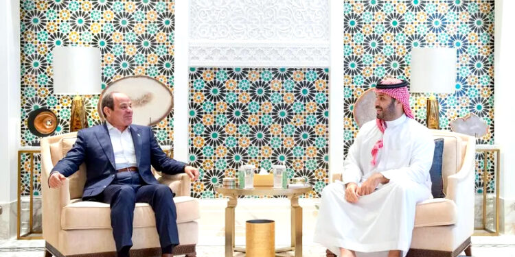 نیوم کے شاہی مہمان خانے میں بن سلمان- سی سی ملاقات