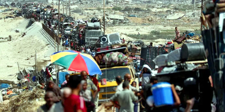 اب تک غزہ سے 4 لاکھ افراد کی نقل مکانی