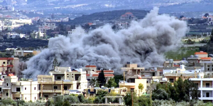 جنوبی لبنان اور البقاع پر اسرائیلی فضائی حملے