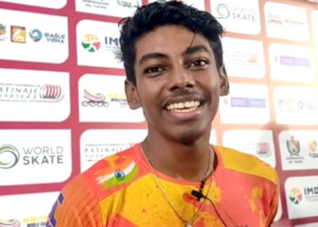 آنند کمار ویلکمار نے ہندوستان کو اسپیڈ اسکیٹنگ میں پہلا عالمی طلائی تمغہ دلایا