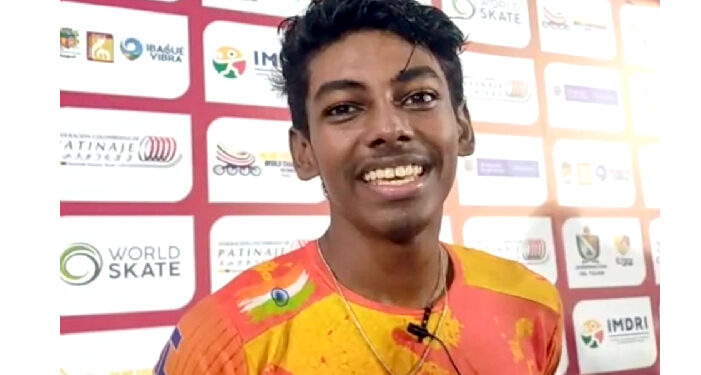 آنند کمار ویلکمار نے ہندوستان کو اسپیڈ اسکیٹنگ میں پہلا عالمی طلائی تمغہ دلایا