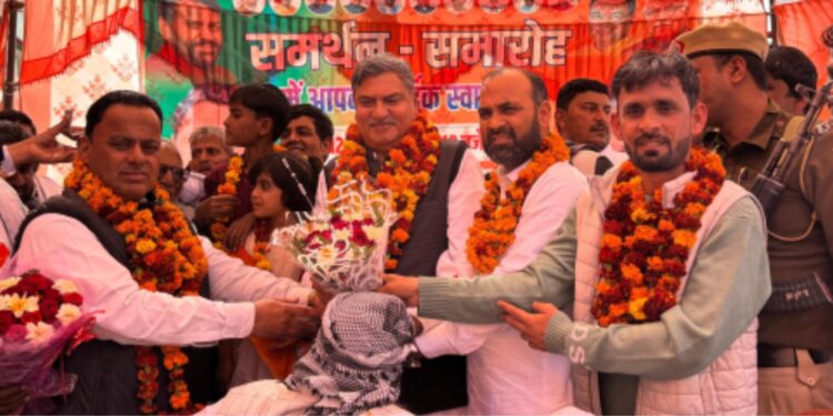 بی جے پی لیڈران کی حمایت میں قصبہ مالب میںتقریب کا انعقاد