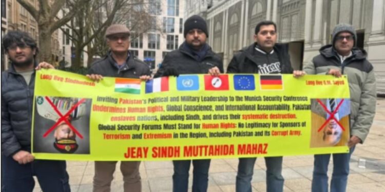 جے ایس ایم ایم نے پاکستانی آرمی چیف عاصم منیر کی میونخ سیکیورٹی کانفرنس میں شرکت پر اعتراض کیا