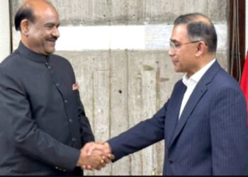 اوم برلا نےبنگلہ دیشی وزیراعظم طارق رحمان کی  تقریب حلف برداری میںبھارت کی نمائندگی کی