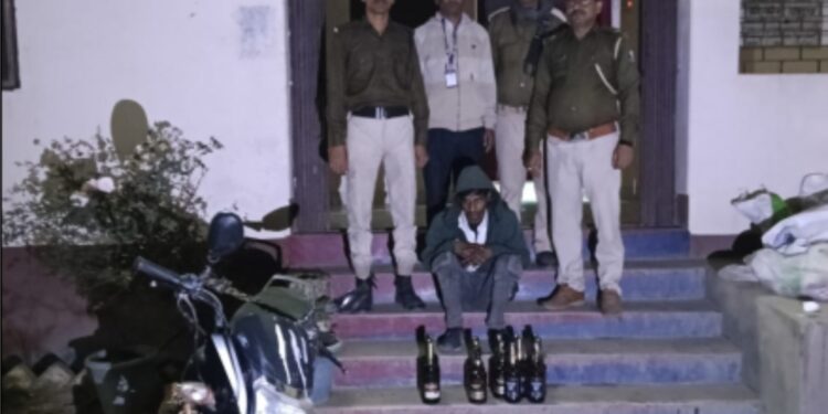 کٹیہار میں 154.700 لیٹر شراب کے ساتھ 6 گرفتار