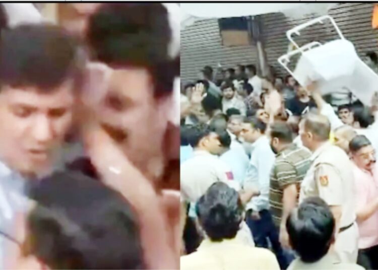 پالم آتشزدگی معاملہ، بی جے پی اور ’آپ‘ میں ہاتھا پائی