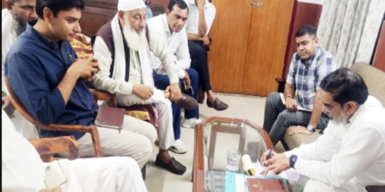 ممبر اسمبلی آفتاب احمد نے اڈبراجتماع کے لیے ضروری سہولیات کے سلسلے میں عہدیداروں کے ساتھ کی میٹنگ