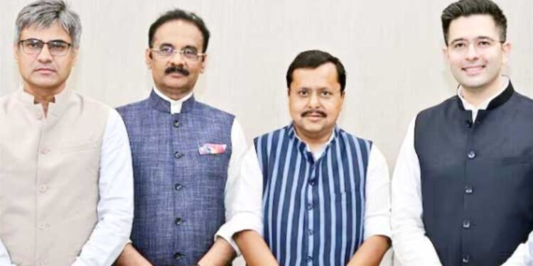 ’آپ‘ کے 7  اراکینِ پارلیمان بی جے پی میں شامل