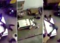 گائے ذبیحہ کے الزام میں مسلم نوجوان کو پولس  نے کارکے بونٹ سے باندھ کر پیٹا ، ویڈیو وائرل